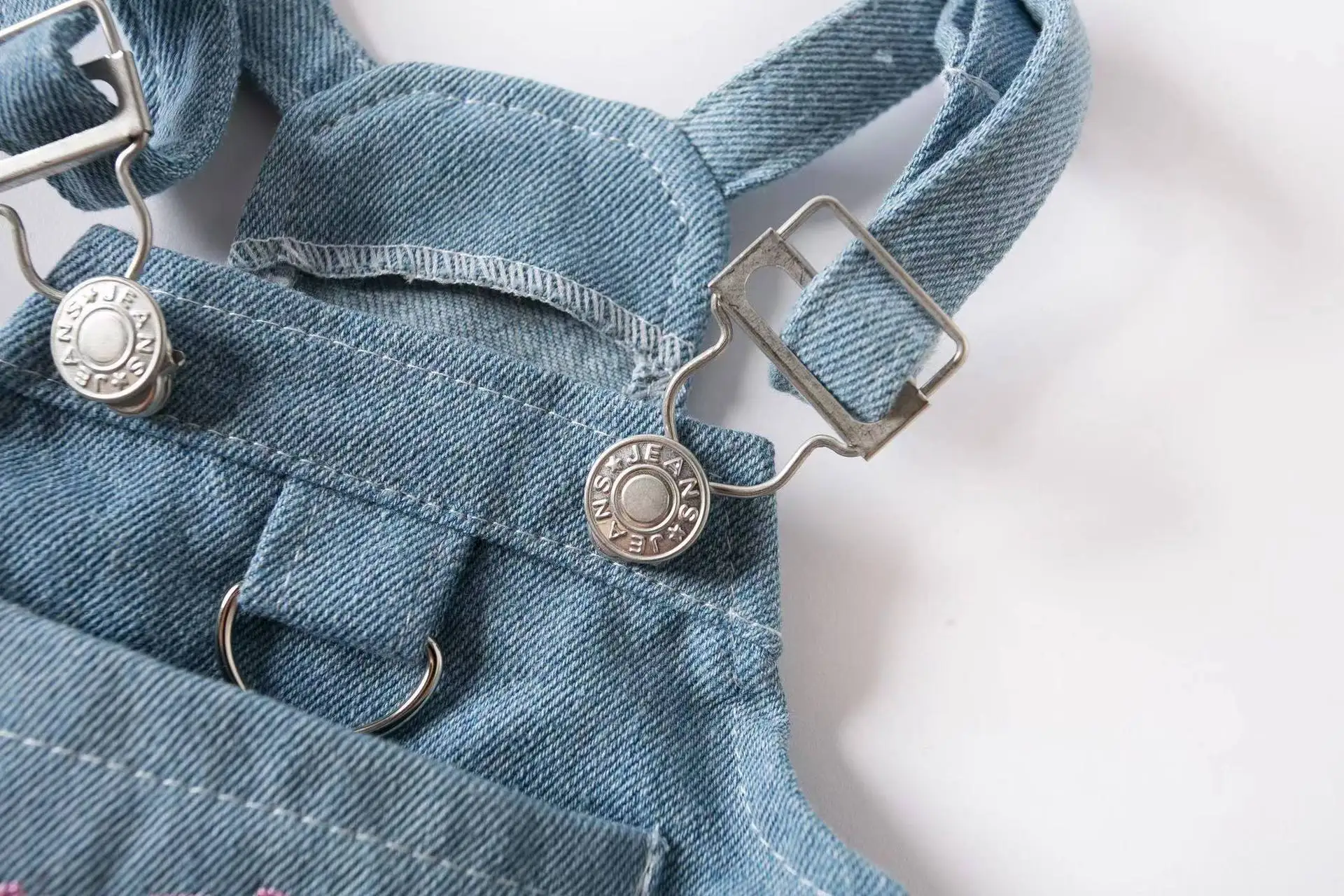 Falda vaquera con correa para mascotas, ropa para perros pequeños, primavera y verano, novedad - imagen 3