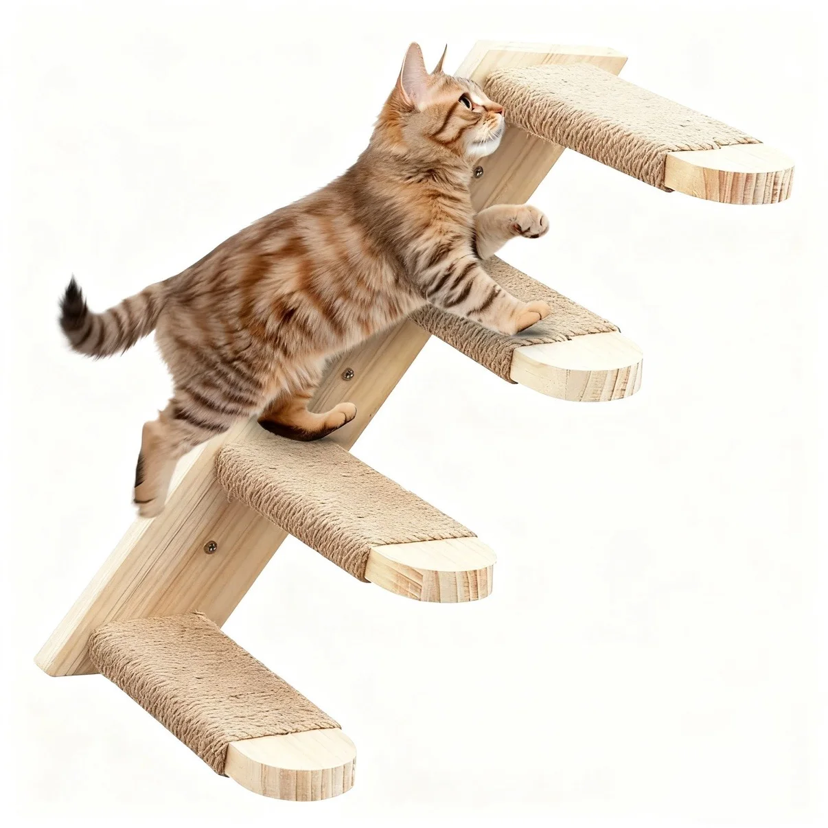 Hamaca de pared con escalones para gatos – Rascador - imagen 5