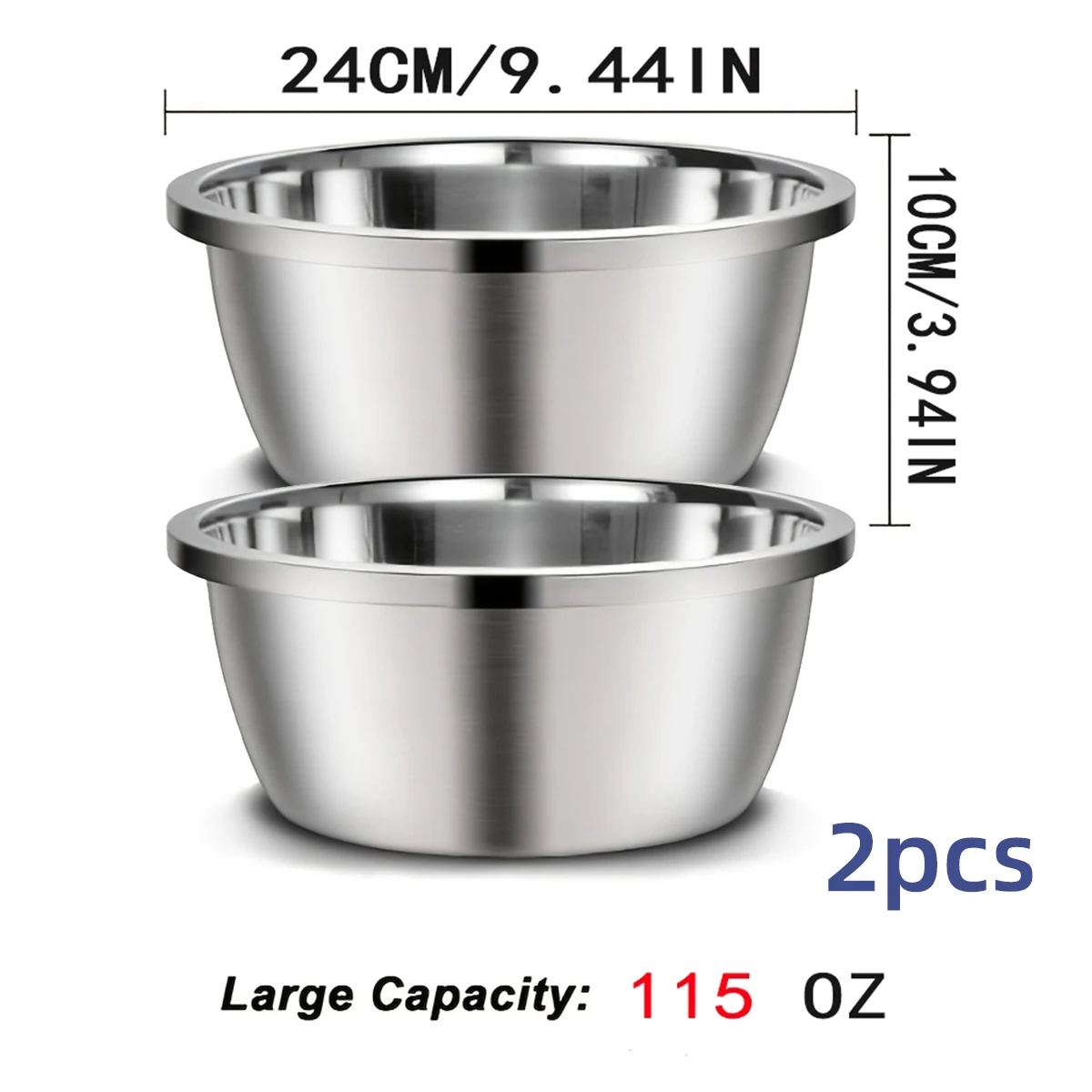 Cuenco de acero inoxidable para perros, bebedero de alimentación de gran capacidad, fácil de limpiar, cuenco portátil anti-vuelta para perros, adecuado para pequeños, 1 ud. - imagen 4