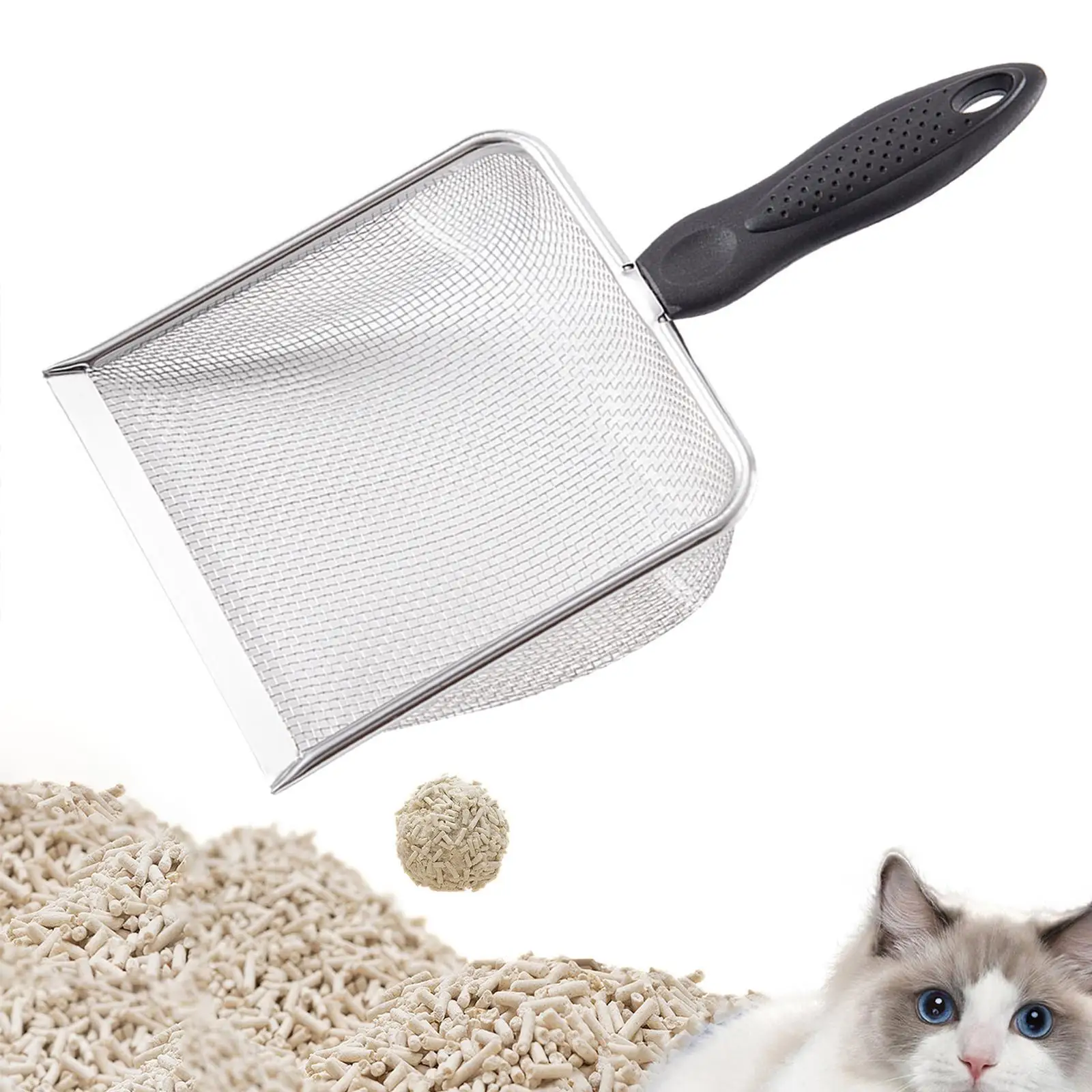 Cats Litter Scooper Easy to Clean Sifter Shovels for Small Pets Kitty Puppy