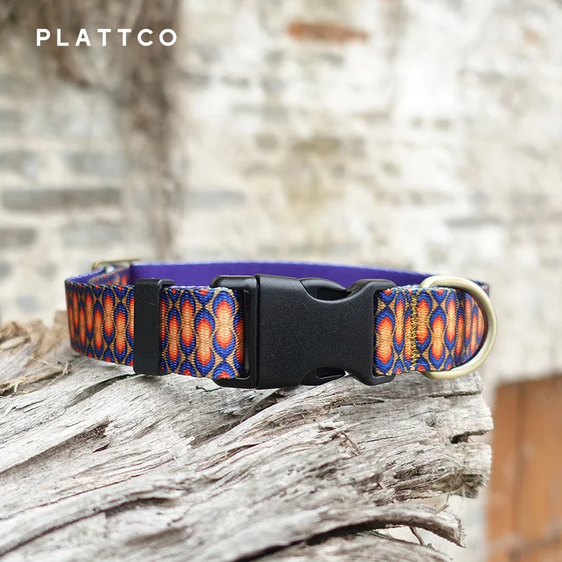 Collar y correa personalizados para perro estilo llama de vela - imagen 2