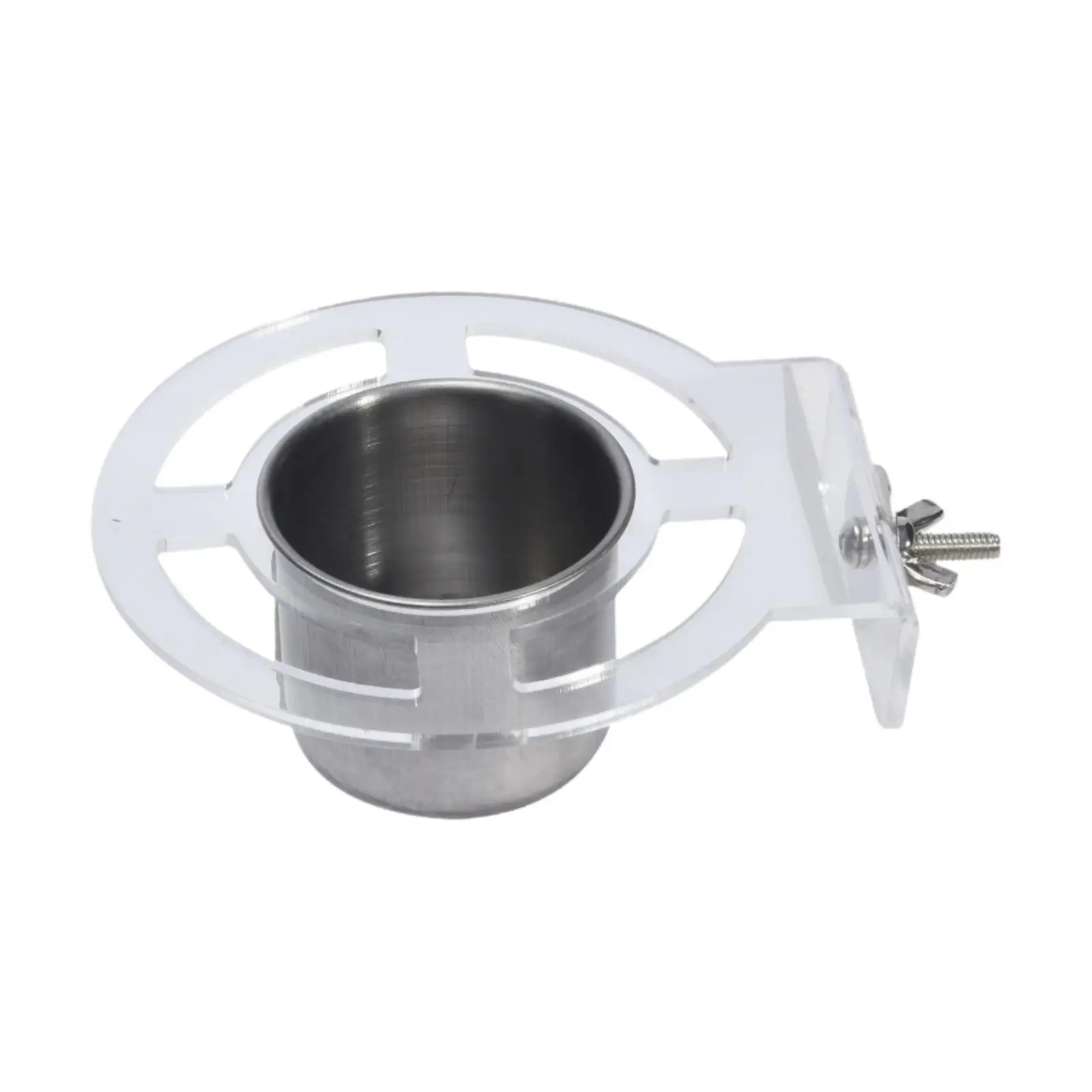 Bird Feeding Dish Cups Stainless Steel for Cockatiel Small Animal Parakeet