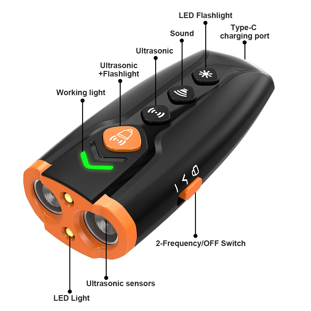Anti-ladridos ultrasónico para perros – Control sin collar - imagen 2