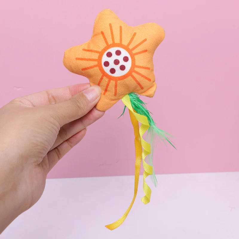 Divertido juguete de peluche de gato con hierba gatera, lindos juguetes masticables de dibujos animados para gatos, perros pequeños, accesorios para gatitos, mascotas juguetes para gatos - imagen 5