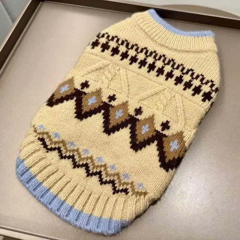 Jersey de punto para perro salchicha – Abrigo cálido artesanal - imagen 4