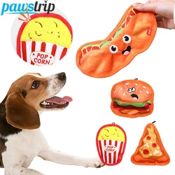 Juguetes para perros resistentes a mordeduras, juguete para masticar para perros en forma de hamburguesa, juguetes interactivos con sonido para cachorros, bonito juguete para mascotas para perros, suministros para mascotas