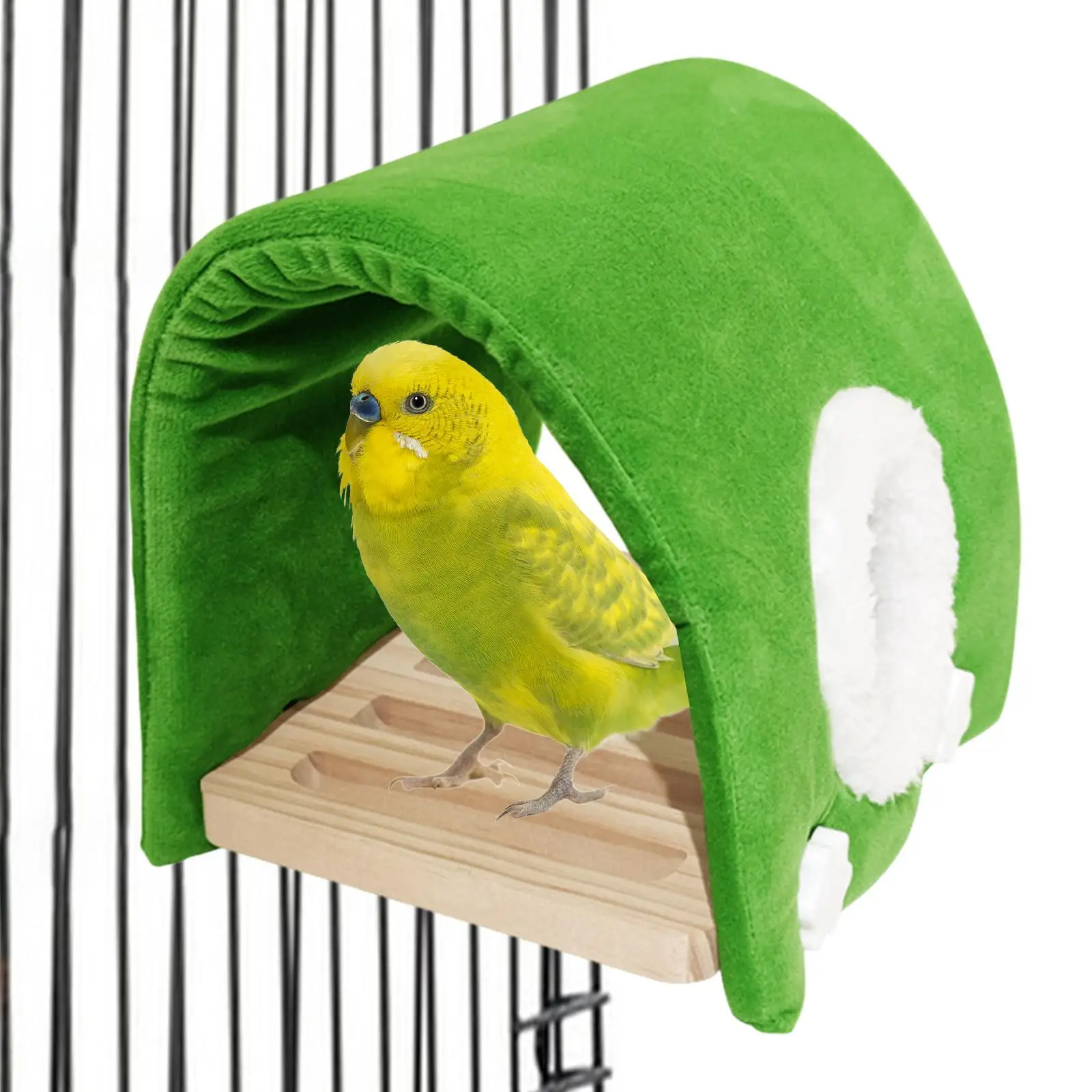 Casa nido de pájaro de invierno de terciopelo de felpa, cama cueva colgante acogedora para loro, cacatúa, Lovebird, Finch, Animal PEQUEÑO - imagen 3