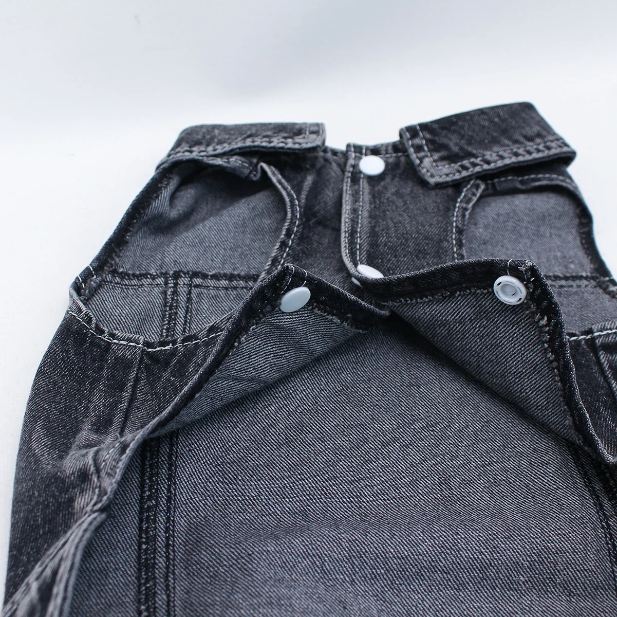 Pantalones vaqueros para perros, chaqueta con letras negras, abrigo vaquero para cachorros para perros pequeños, disfraces clásicos para gatos masculinos, ropa lavada sin mangas