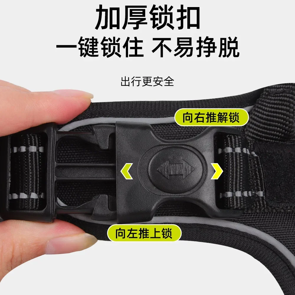Correa para el pecho para perros grande, correa para el pecho para mascotas sin rotura, cuerda reflectante para caminar para perros, correa para perros - imagen 4