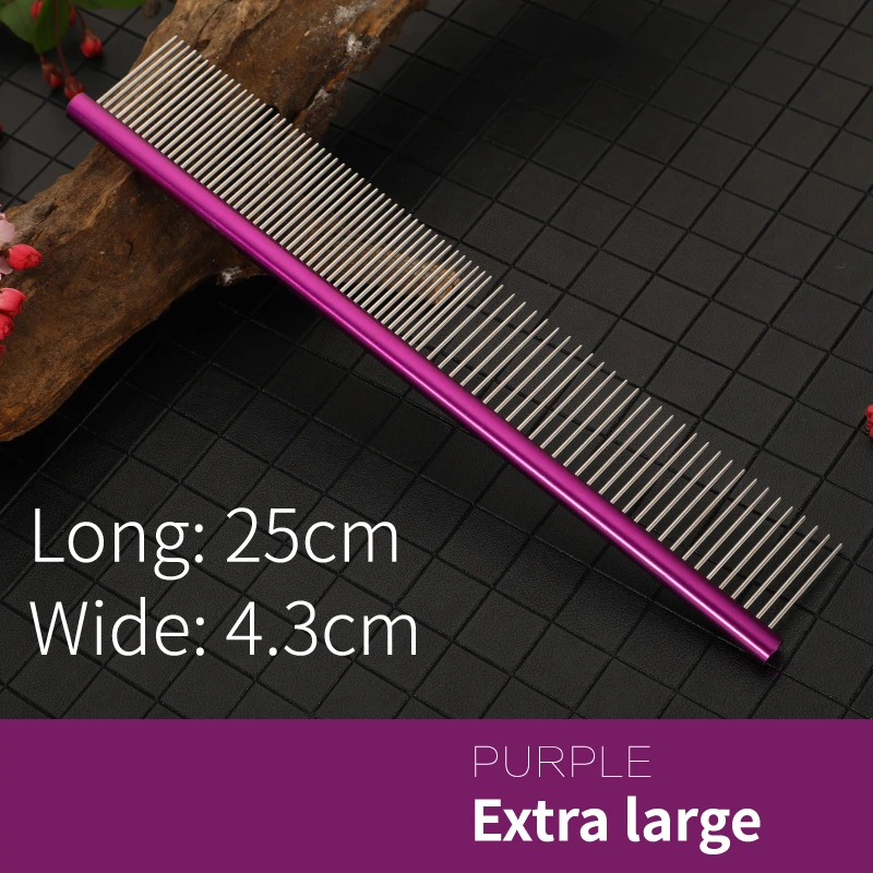Fenice-peine de acero profesional para perros y gatos, cepillo de limpieza de alta calidad para el pelo - imagen 2