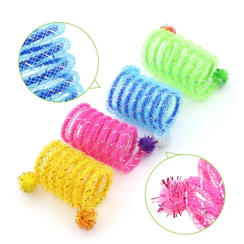 Juguetes de resorte interactivos para gatos – Coloridos y resistentes - imagen 5