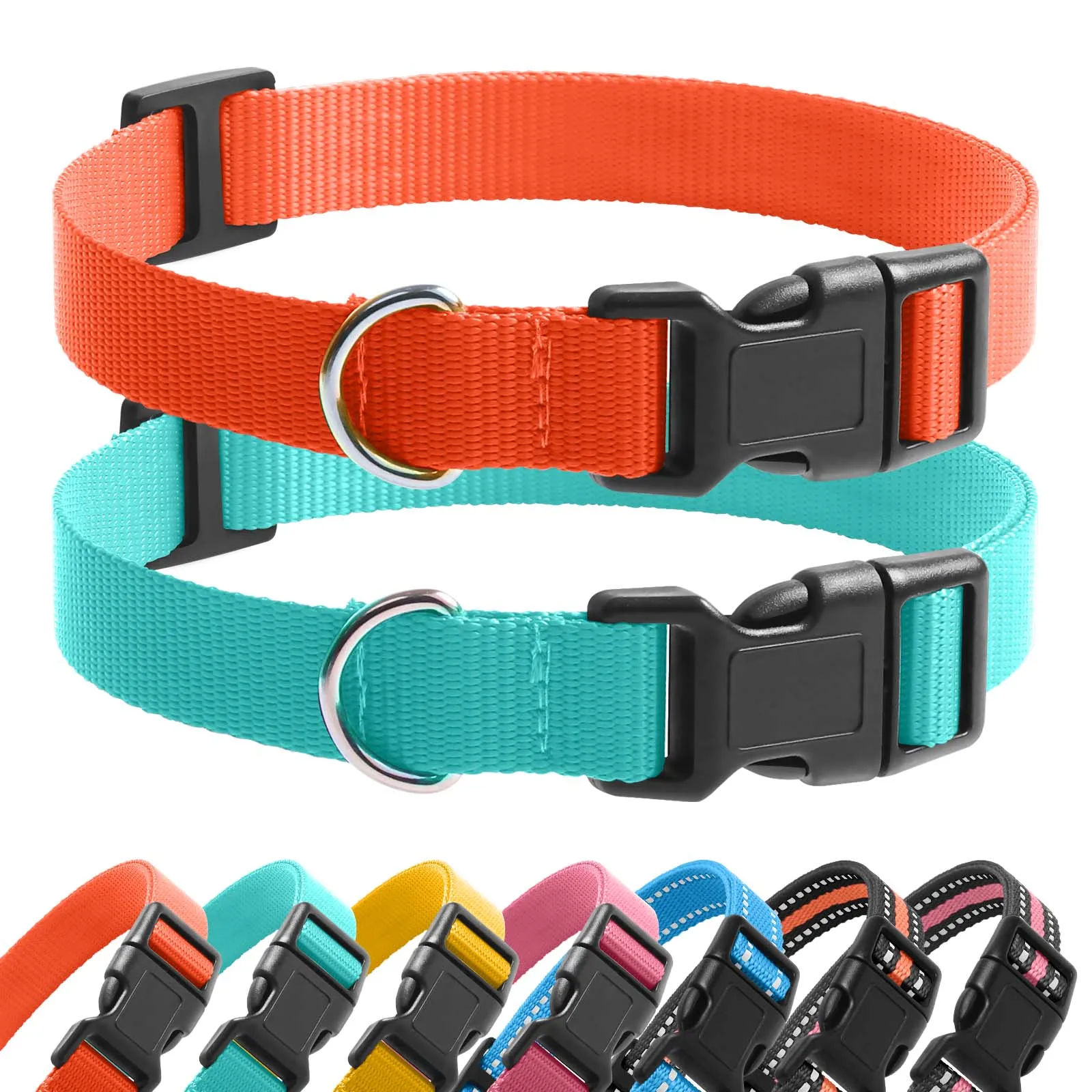 Collar de nailon de repuesto para Collar de entrenamiento de perros, collares de choque, correa ajustable para Collar de perro de 8-27 pulgadas (paquete de 2) Collar para mascotas