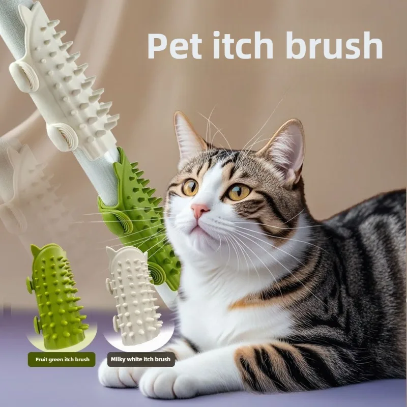 Peine de masaje para depilación de Gel de sílice para mascotas, juguetes para aliviar el estrés para perros y gatos de alta elasticidad, accesorios de limpieza de baño