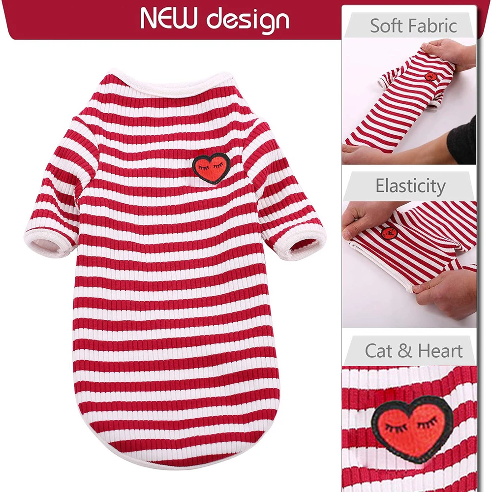 Linda camiseta de gatito, ropa de gato Sphynx con mangas largas, ropa transpirable de uso diario para gatos, pijamas adorables respetuosos con la piel - imagen 5