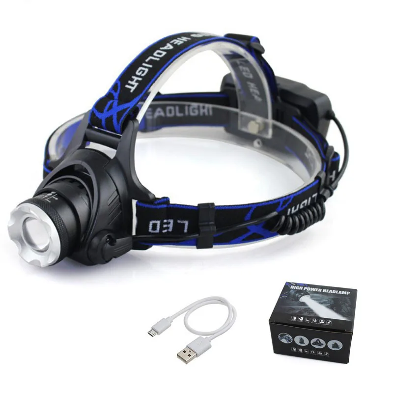 Linterna frontal LED impermeable con sensor de movimiento para perros