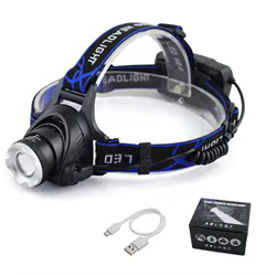 Linterna frontal LED sensor de movimiento impermeable para perros