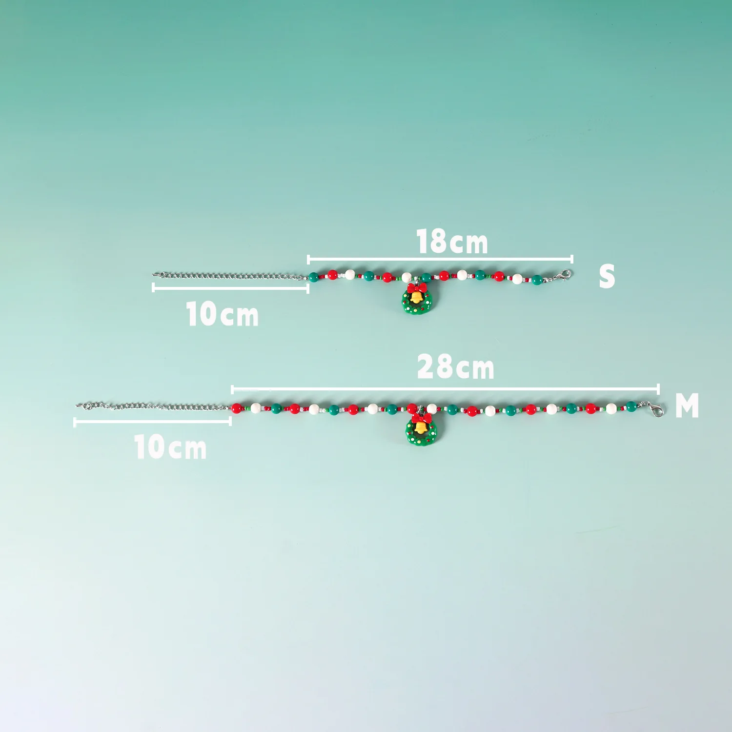 Collar de Navidad para mascotas, colgante de corona navideña con lazo de reno, Collar para gato y perro, accesorios para perros pequeños - imagen 4