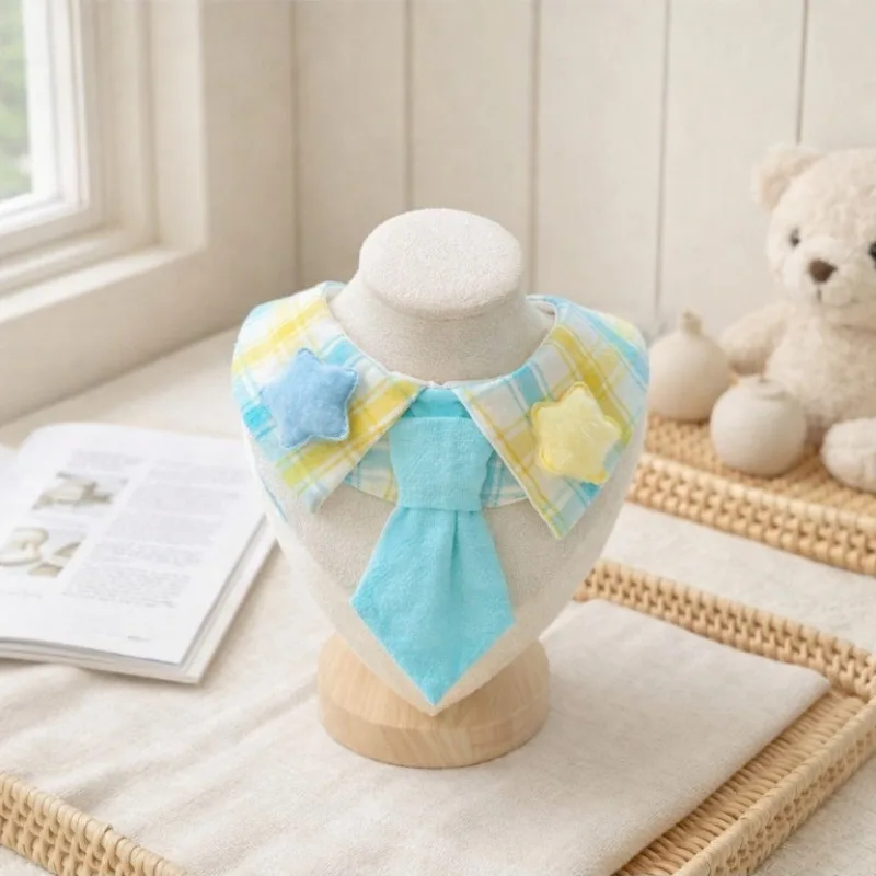 Pañuelo triangular ajustable para gatos y perros con estampado cartoon - imagen 3