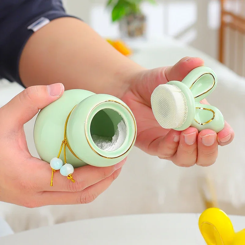 Mini urna de cerámica para cremación humana, mascota, conejito, cenizas de perros, funeraria, tamaño pequeño - imagen 3