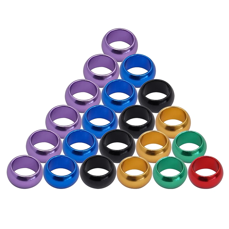 Anillos de aluminio para pájaros, bandas para piernas de palomas, entrenamiento volador al aire libre, identificación de pies, 6 colores, 8mm, 10mm, 10 piezas - imagen 2