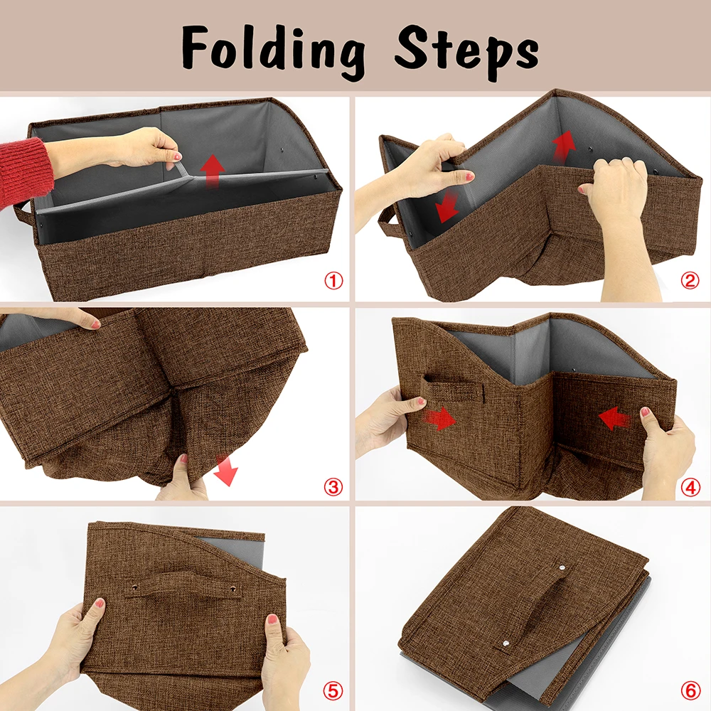 Caja de almacenamiento de juguetes personalizada para perros y gatos, cesta plegable con estampado gratuito de nombre y pata, cestas organizadoras para mascotas, suministros para mascotas - imagen 4