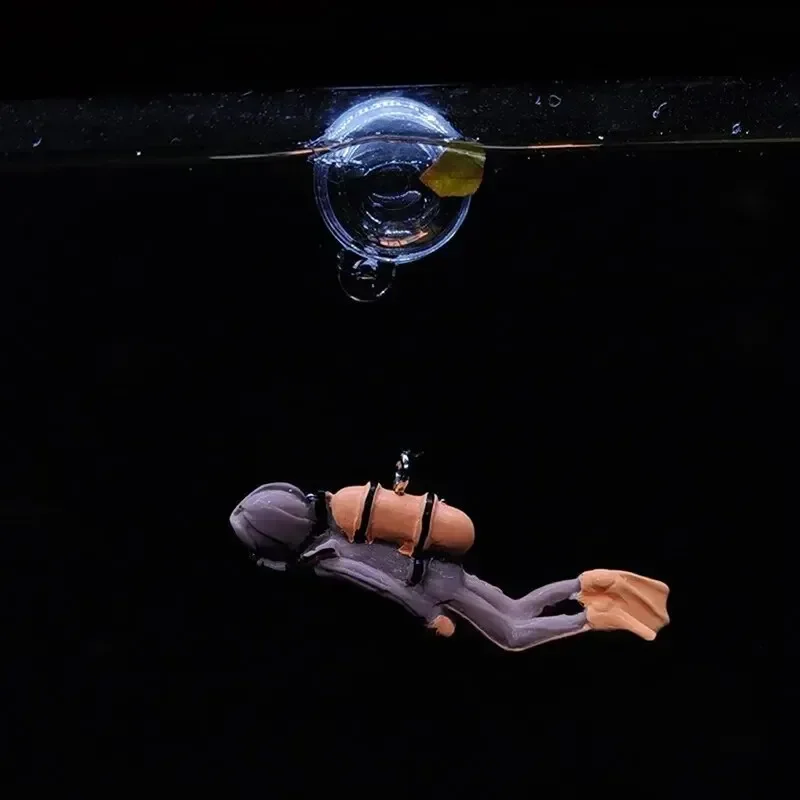 Adorno buceador flotante para acuario Miyazaki – bola con línea