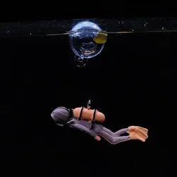 Adorno buceador flotante para acuario Miyazaki – bola con línea