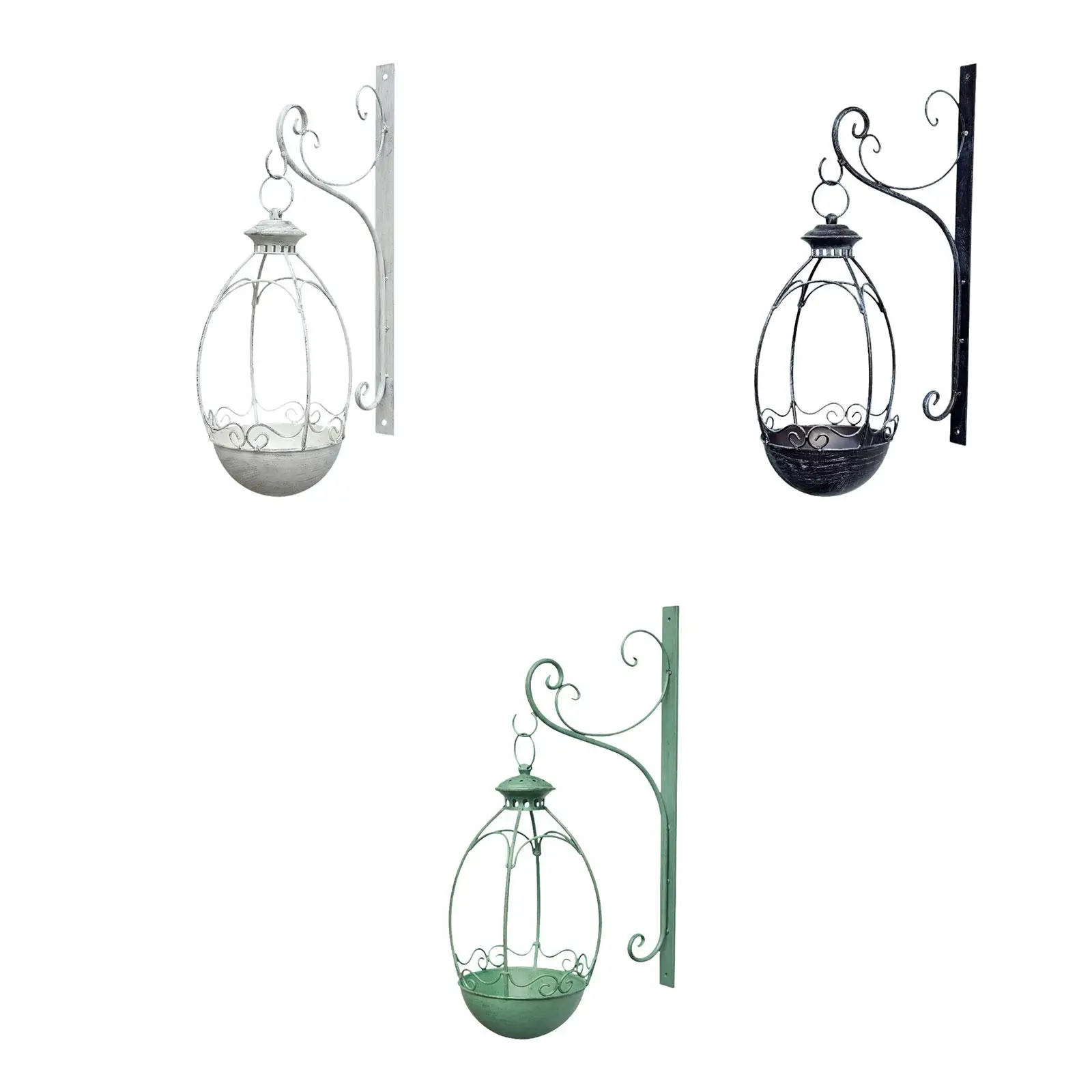 Maceta hierro artesanal colgante pared para plantas – Regalo cumpleaños - imagen 5