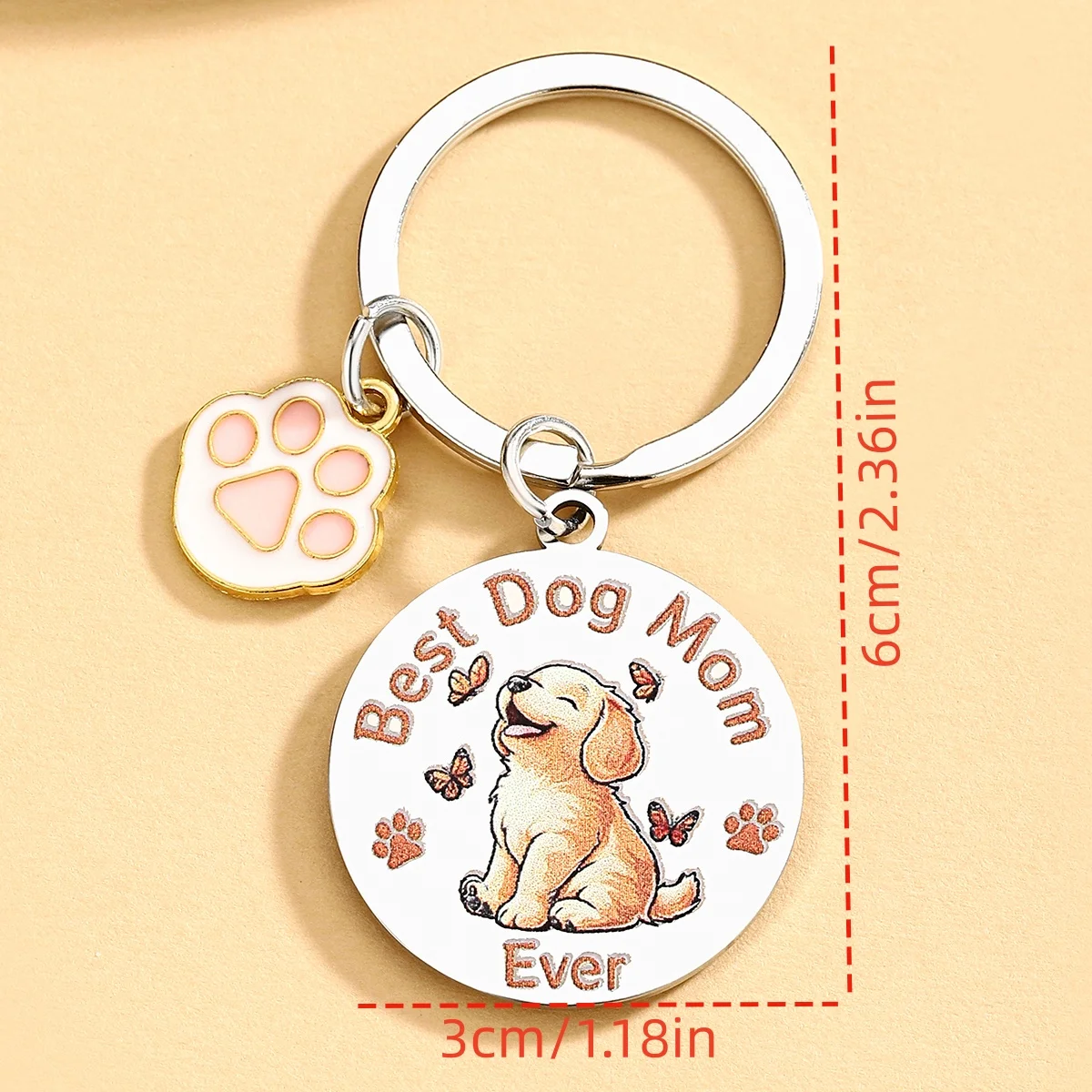Llavero mono regalo para mamás de perros y amantes de cachorros - imagen 3