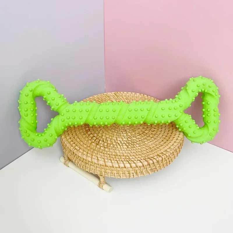 Juguete para masticar hueso de perro TPR duradero, juguete para masticar hueso de perro, juguete interactivo chirriante resistente para masticar agresivo, 1 ud. - imagen 5