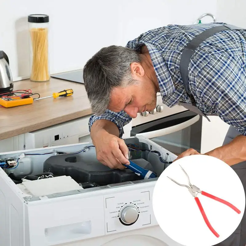 Herramienta de reemplazo de extracción de bañera de arandela, herramienta de expansión de resorte de arandela ajustable de 11 pulgadas, herramienta de resorte duradera con diseño ergonómico para - imagen 2