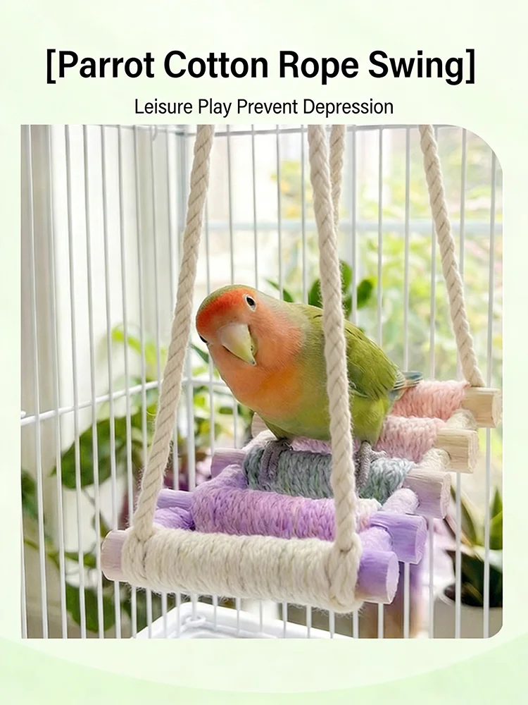 Cuerda resistente para juguetes de loros