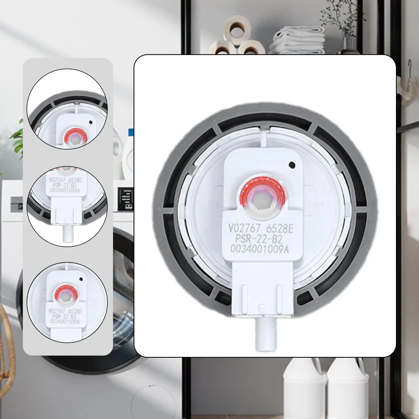 Sensor de nivel de agua para lavadora de tambor, interruptor de presión compacto, dispositivo de detección de alta sensibilidad para mantenimiento de electrodomésticos - imagen 4
