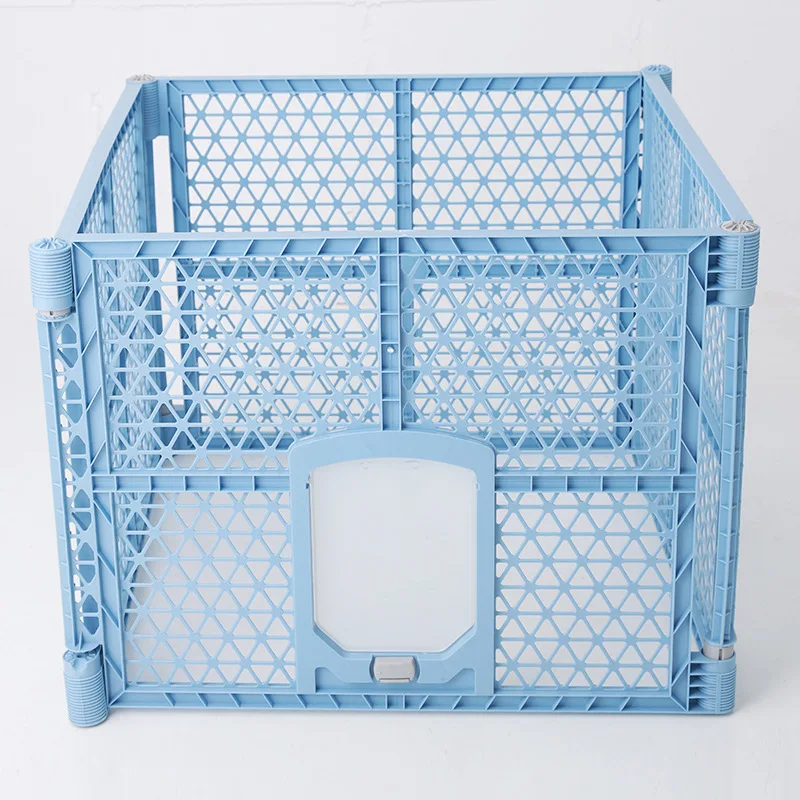 Corral plegable para perros y gatos con puerta de cierre - imagen 4