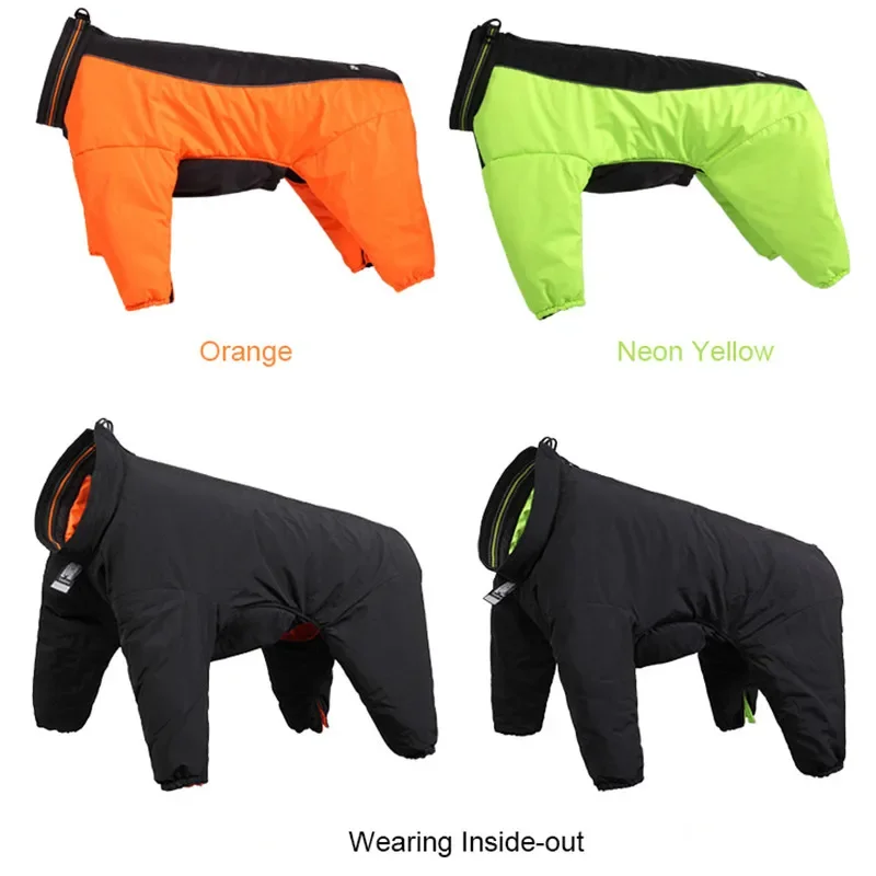 Truelove abrigo de invierno para perros, ropa Reversible para exteriores, cálido, para perros grandes y pequeños, impermeable, reflectante, para caminar, senderismo, correr, TLG2271 - imagen 3