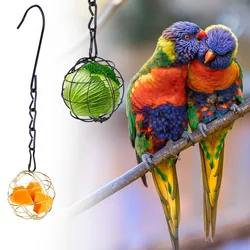 Comedero colgante para loros con cadena regulable exterior