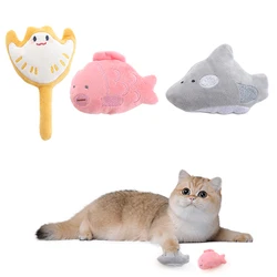 Juguetes de peluche interactivos con sonido para gatos Ocean divertidos