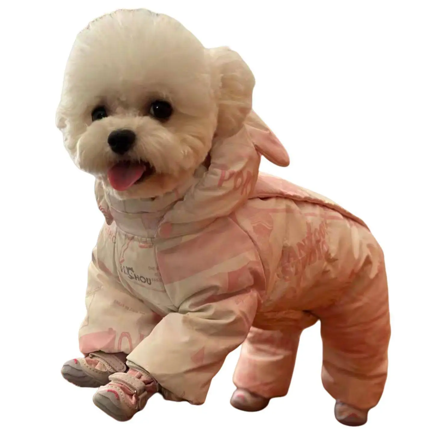 Abrigo de invierno lana rosa princesa para perro pequeño Teddy Bichon - imagen 5