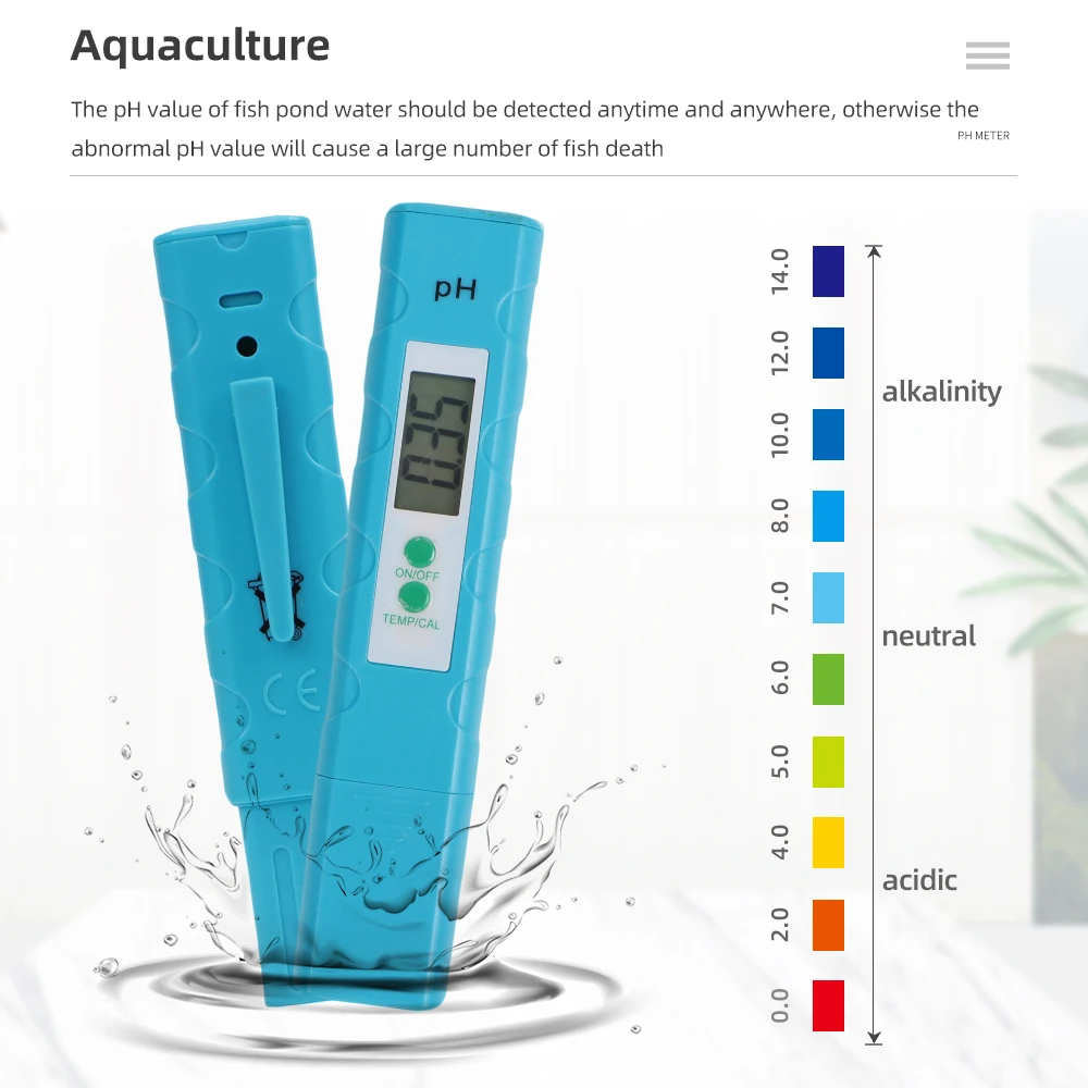 Probador pH digital tipo pluma para filtros acuario y piscinas - imagen 4