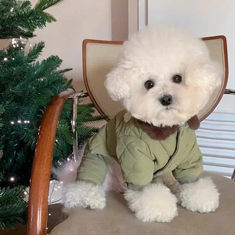 Abrigo cálido para mascotas — vista frontal