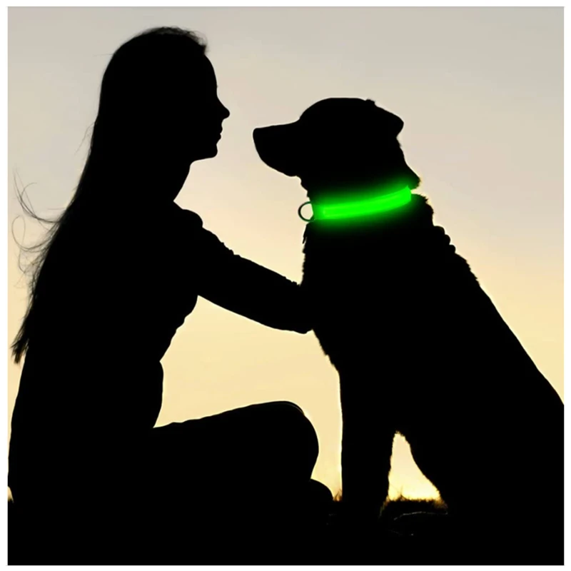 3 Modes Dogs Luminous Charge Collars Led Usb Cat Dog Collar Detachable Night Led Glow Dog Loss Prevention Collar Pet Accessories - imagen 3