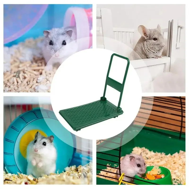 Pequeños juguetes para mascotas, loros, juguetes para hámster, Mini carritos, jaulas portátiles plegables para hámster, adornos fáciles de almacenar - imagen 2