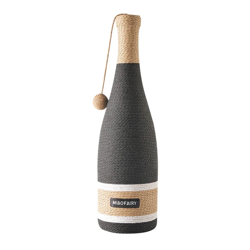 Rascador de sisal para gatos en botella con ventosa y pelota - imagen 2