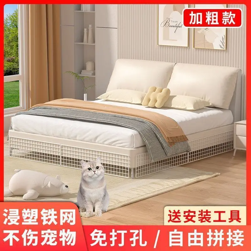 Valla para perros y gatos, barandilla deflectora, sello inferior de cama, red de aislamiento anti-gatos para interiores, valla para conejos, puerta, balcón, ventana, red de sellado - imagen 2