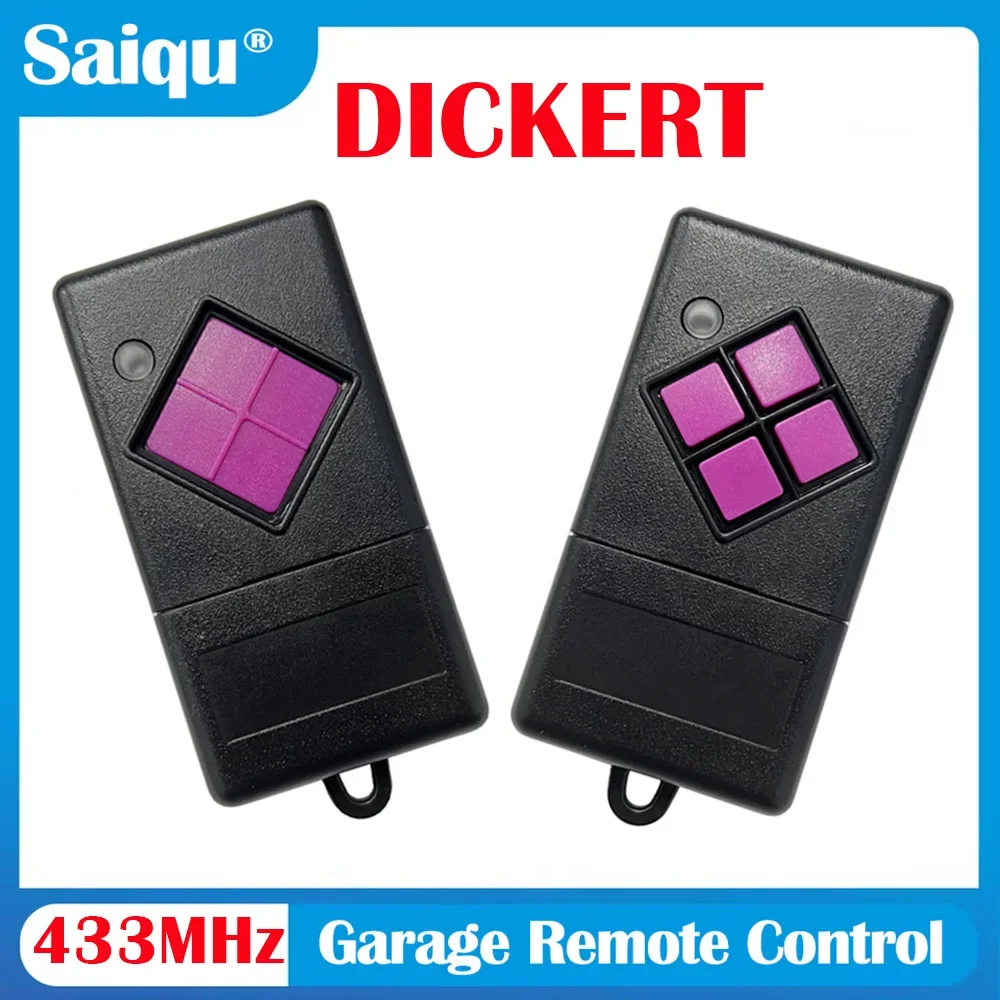 Mando duplicador Dickert 433 MHz para puerta de garaje – 4 botones