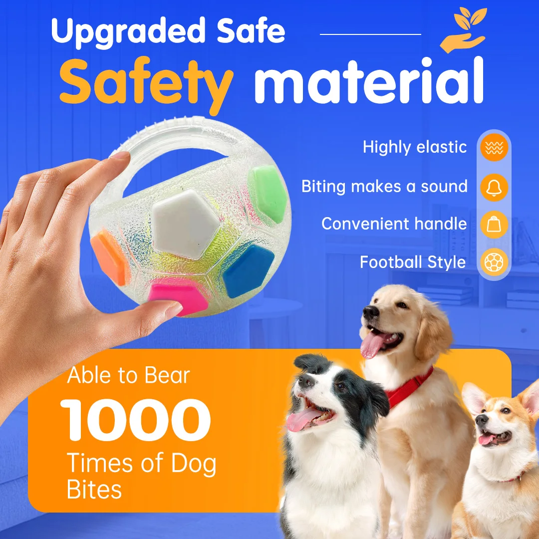 Juguete para perros - Pelota en forma de balón, dentición duradera - imagen 2