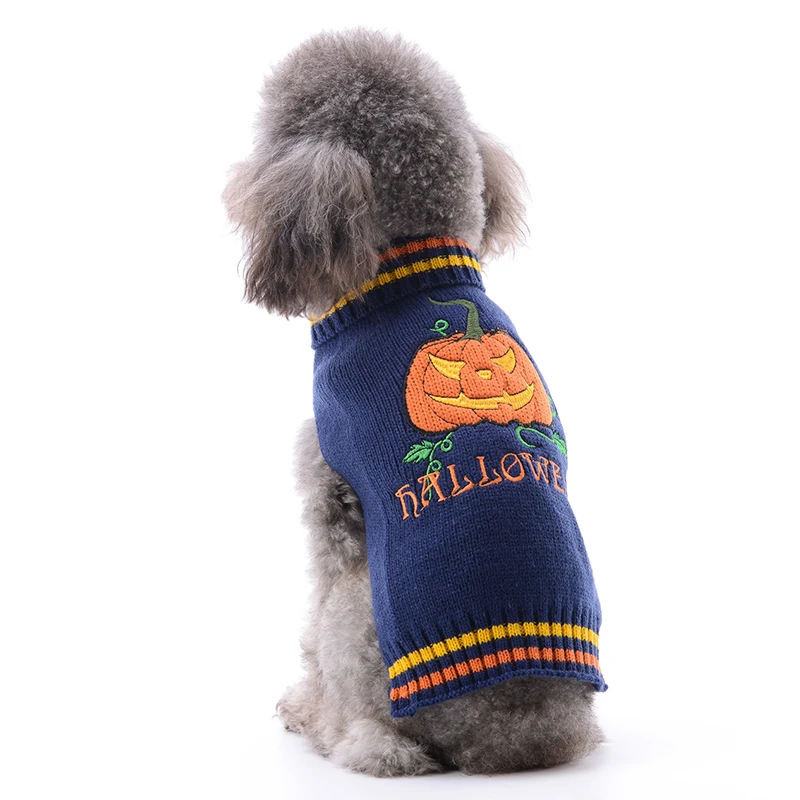 Ropa de Halloween para perros, disfraz de perro, suéter para mascotas, Chihuahua, Bulldog Francés, perro, gato, cachorro, ropa de lujo para mascotas, Otoño e Invierno - imagen 2