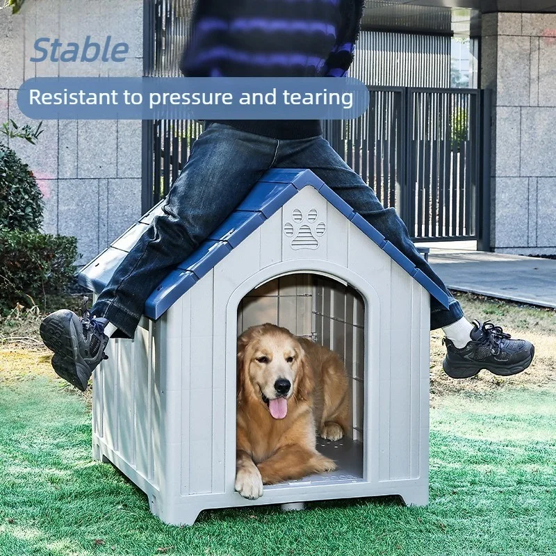 Caseta ventilada para perros impermeable resistente interior y exterior - imagen 3