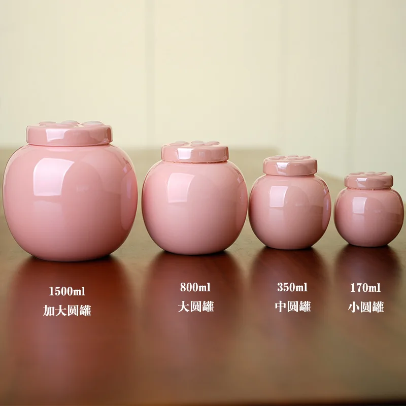 Frascos de cerámica para almacenamiento de cenizas de mascotas, tanque de almacenamiento sellado rosa a prueba de humedad, ataúd para mascotas, florero funerario, urna funeraria conmemorativa para perros y gatos - imagen 3