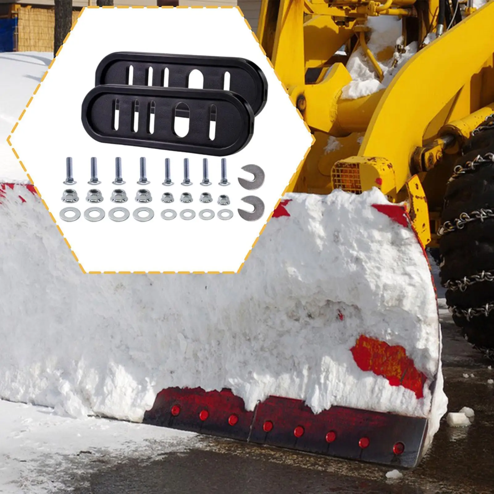 Snowblower Slide Shoes Kit Professional Snowblower Accessory Replaces Repair Parts